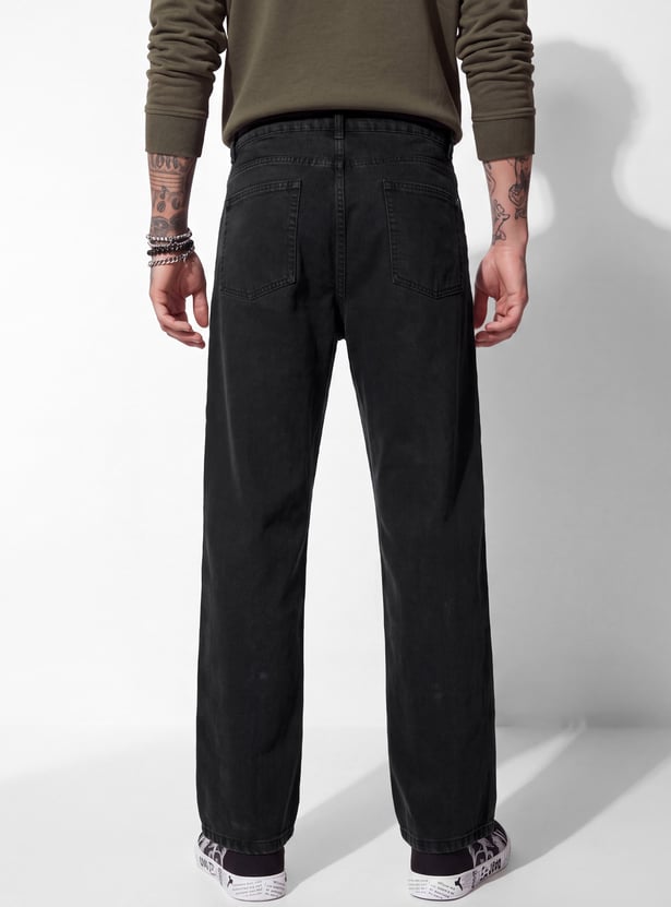 URB_N Men Solid Loose-Fit Pants