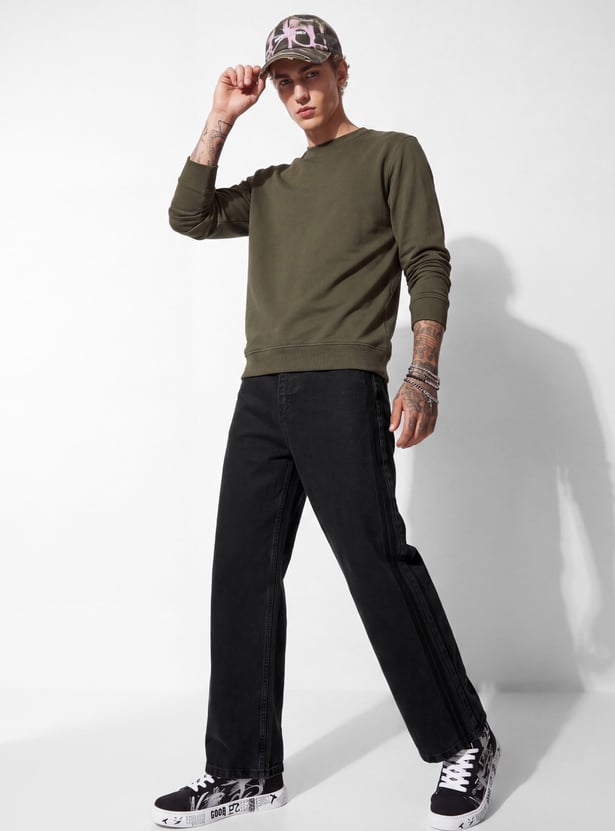 URB_N Men Solid Loose-Fit Pants