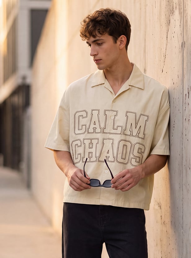URB_N Men Embroidery Shirt