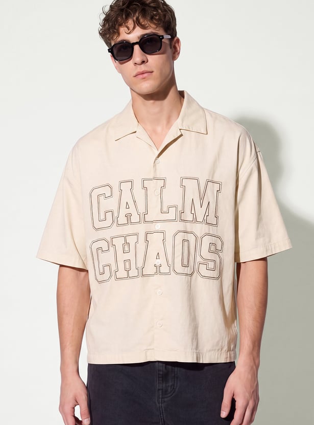 URB_N Men Embroidery Shirt