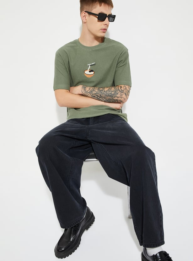 URB_N Men Embroidered T-shirt