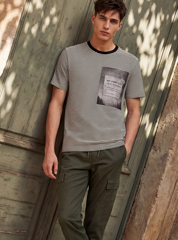 URB_N Men Striped T-shirt