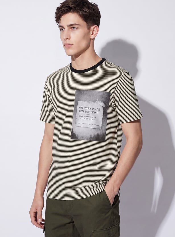 URB_N Men Striped T-shirt