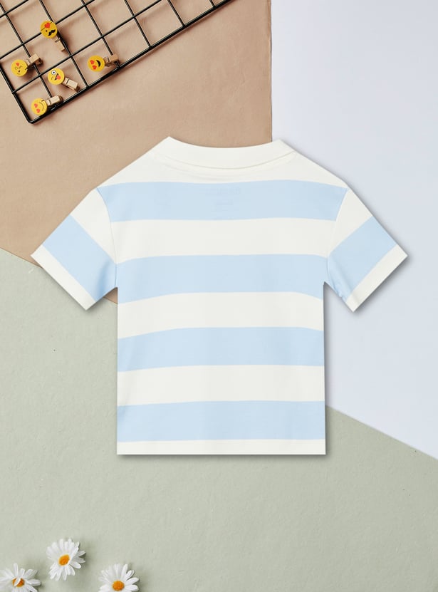 Girls Hello Kitty Striped Polo T-shirt