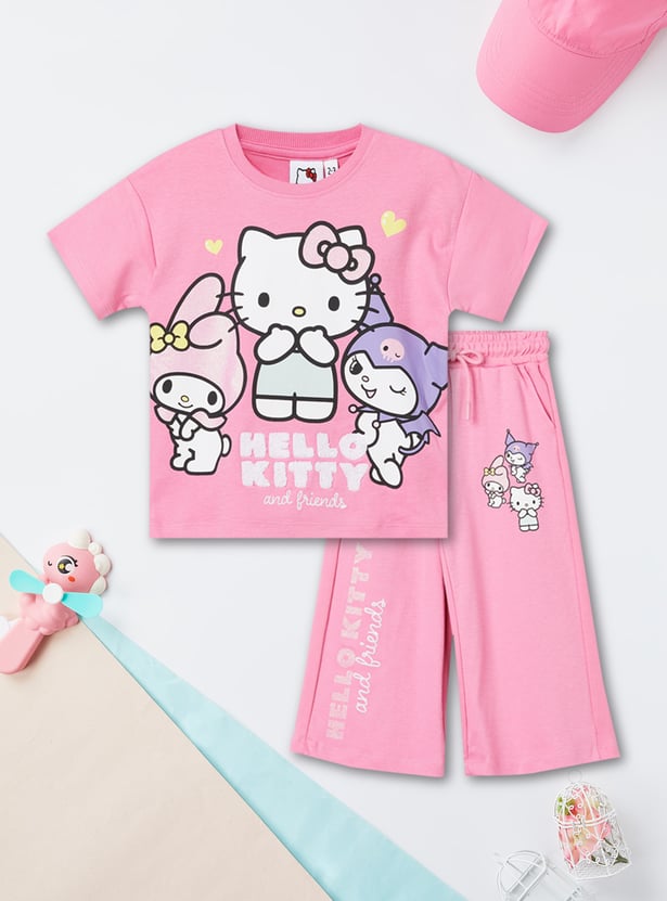 Girls Hello Kitty Trousers Set