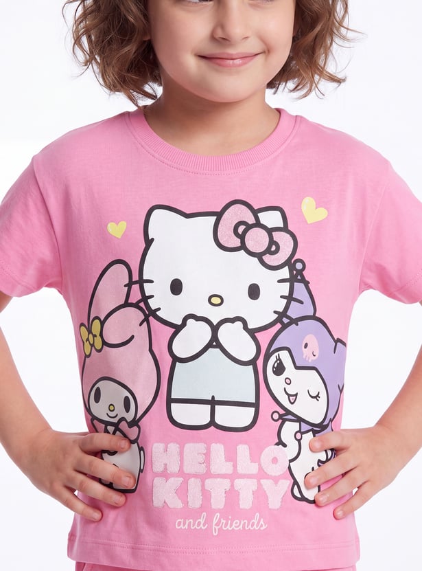Girls Hello Kitty Trousers Set
