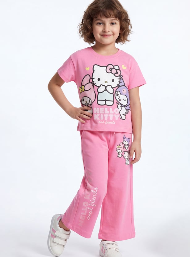 Girls Hello Kitty Trousers Set