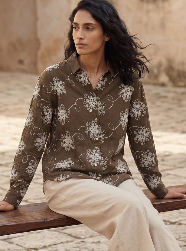 Women Embroidered Shirt