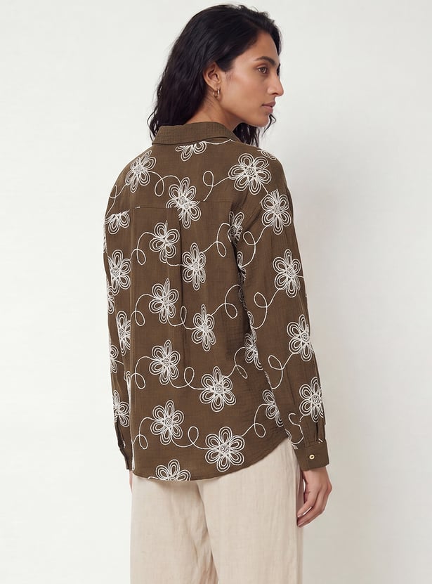 Women Embroidered Shirt