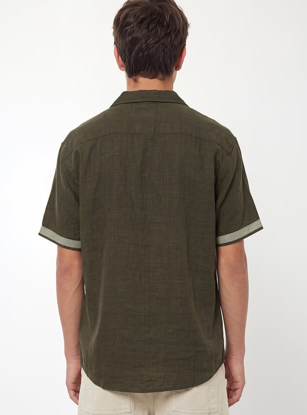 Boys Embroidered Oversized Shirt