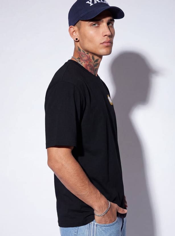 URB_N Men Oversized Garfield Printed T-shirt
