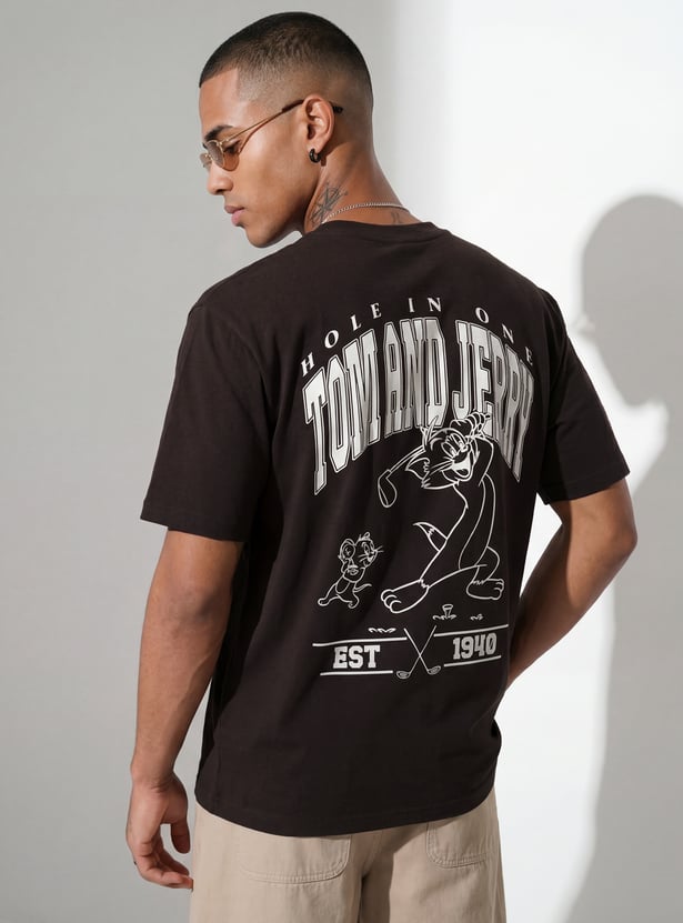 URB_N Men Oversized Tom & Jerry Printed T-shirt