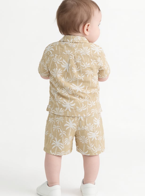 Boys Printed Shorts Set