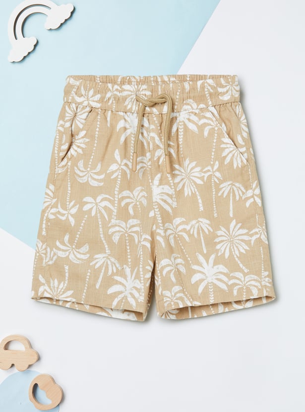Boys Printed Shorts Set