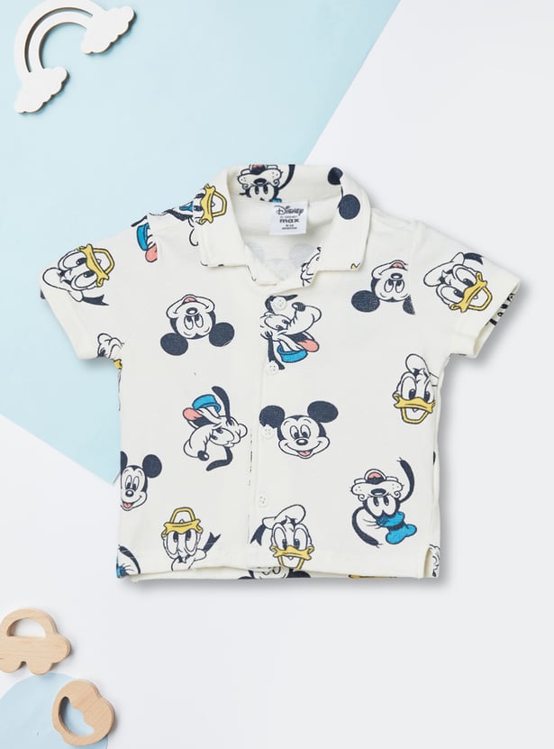 Boys Mickey & Friends Print T-shirt with Shorts Set