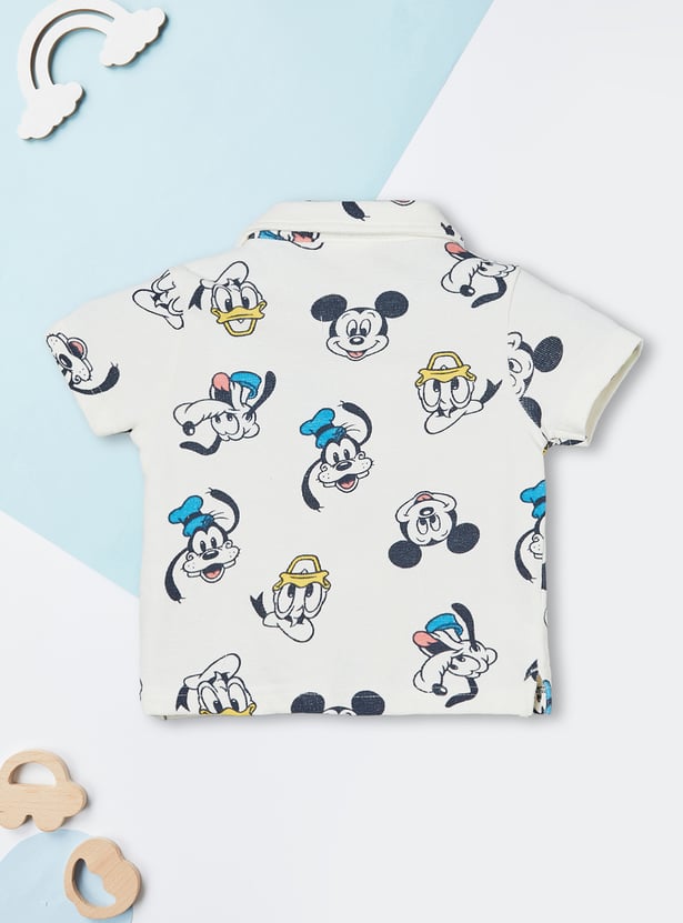 Boys Mickey & Friends Print T-shirt with Shorts Set
