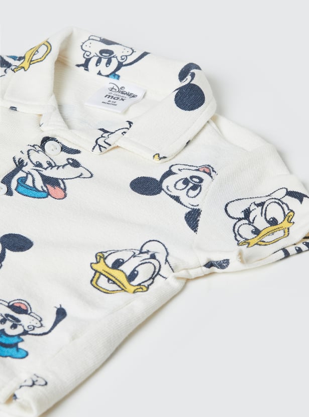 Boys Mickey & Friends Print T-shirt with Shorts Set
