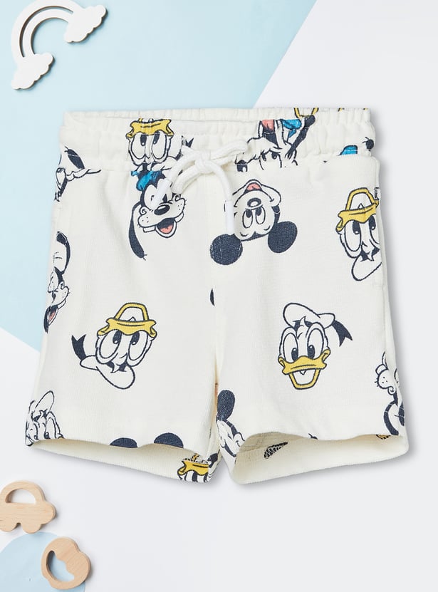 Boys Mickey & Friends Print T-shirt with Shorts Set