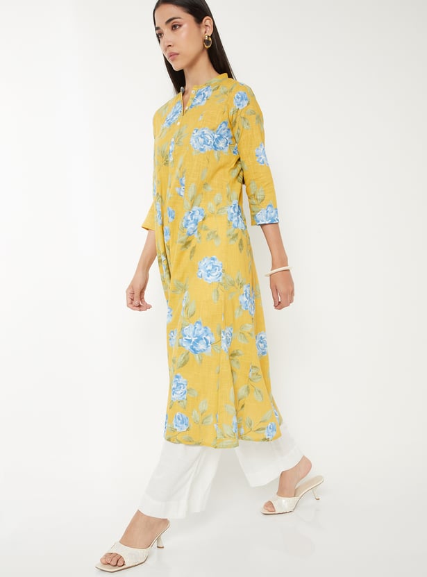 Women Floral Print A-Line Kurta