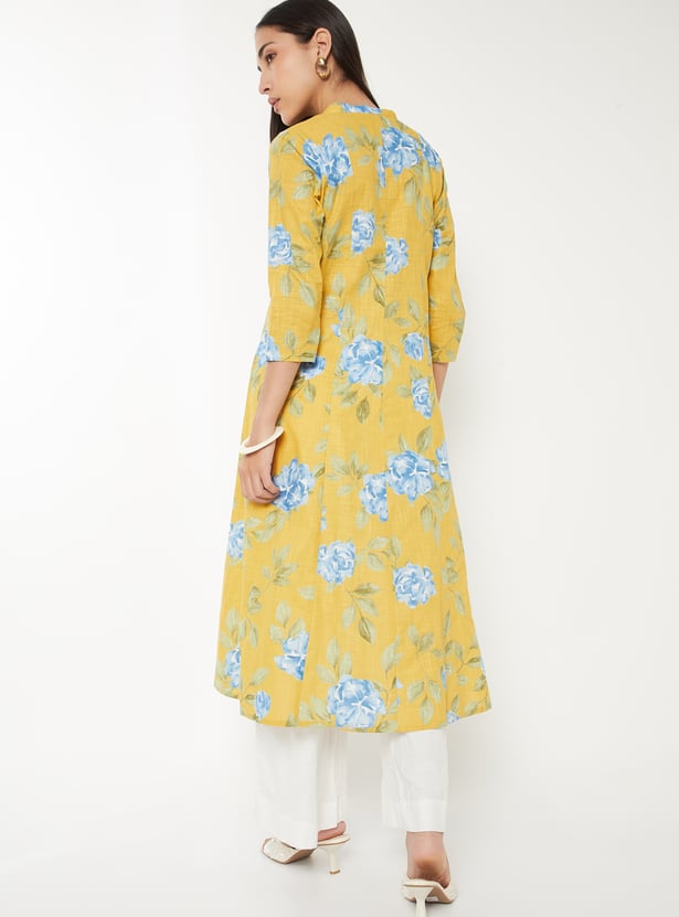 Women Floral Print A-Line Kurta