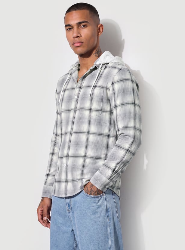 URB_N Men Checked Shirt