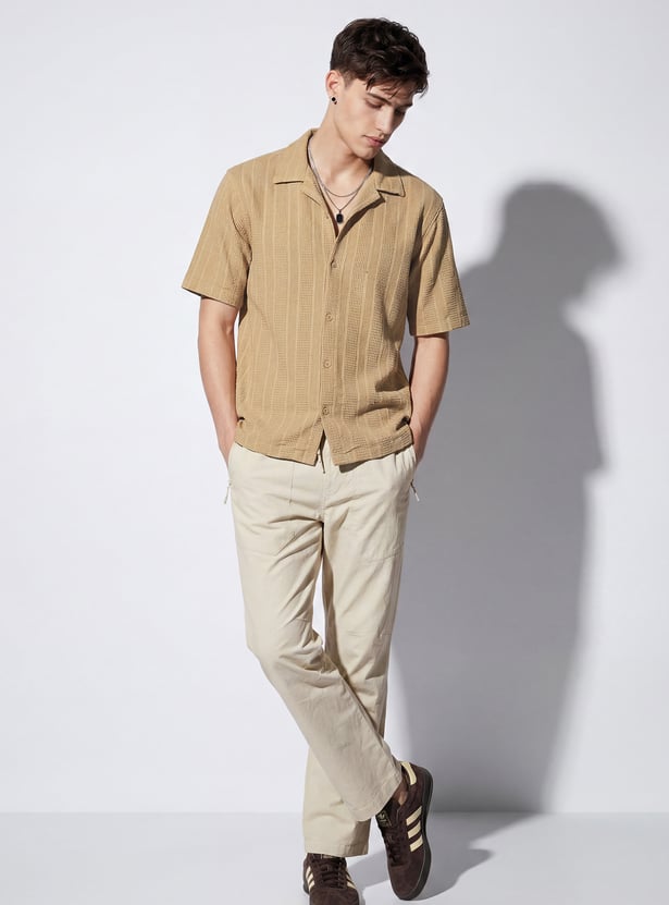 URB_N Men Textured Shirt
