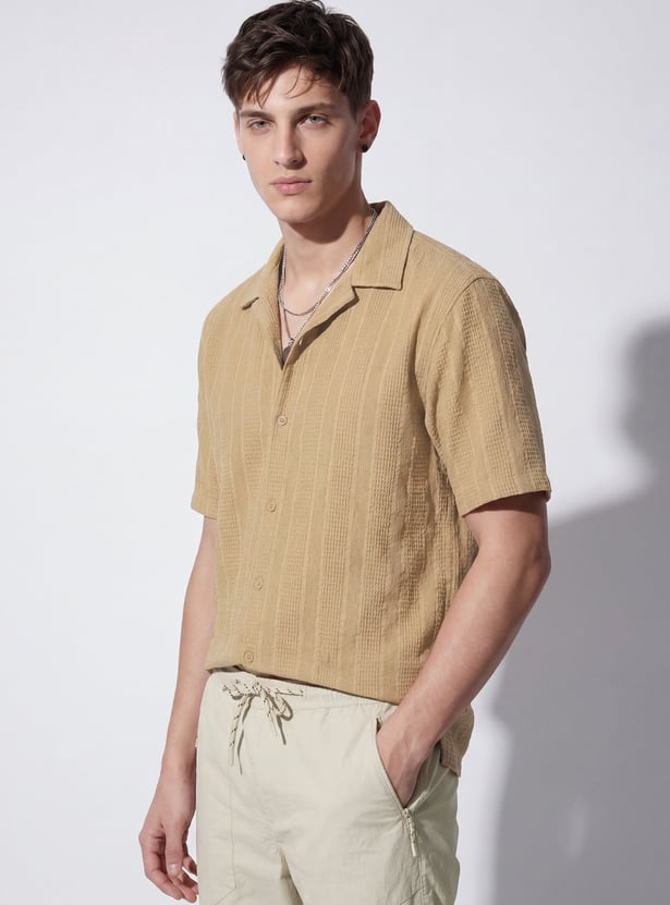 URB_N Men Textured Shirt