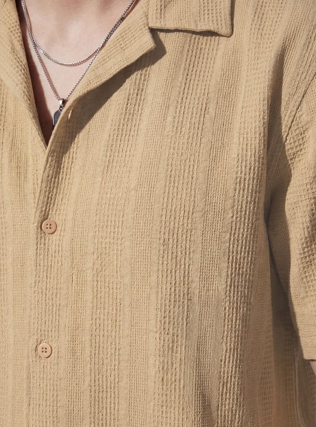 URB_N Men Textured Shirt