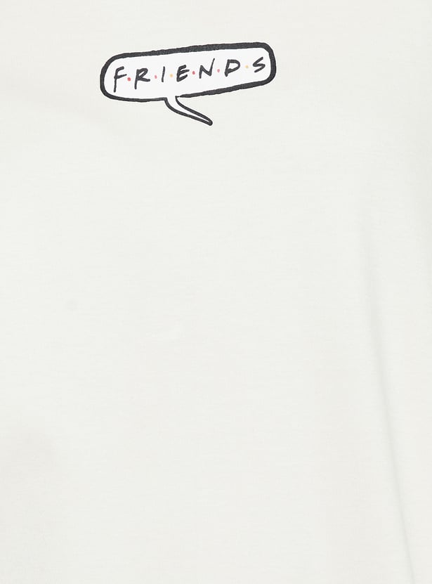 URB_N Women Oversized Friends Printed T-shirt