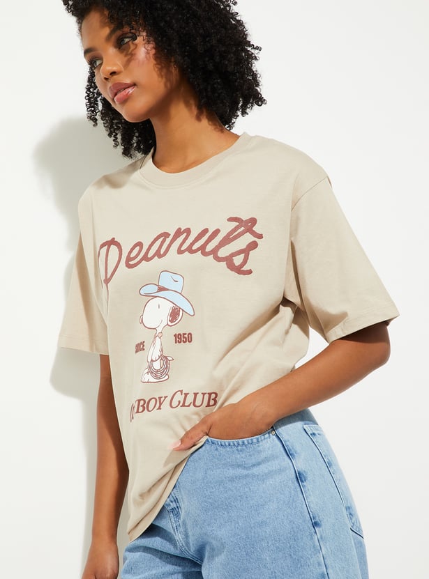 URB_N Women Peanut Oversized T-shirt