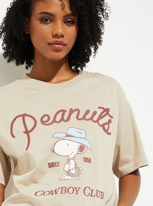 URB_N Women Peanut Oversized T-shirt