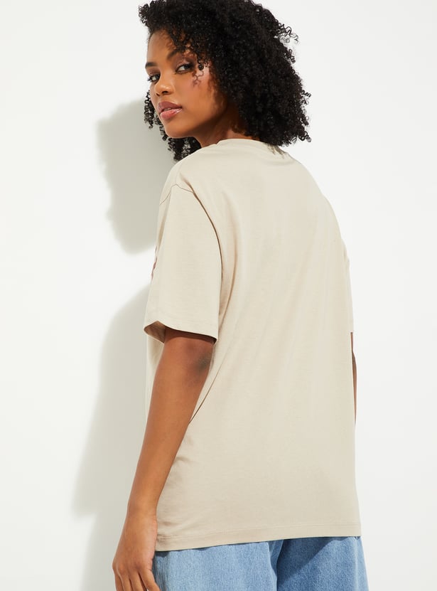 URB_N Women Peanut Oversized T-shirt