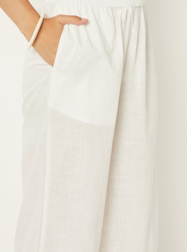Women Embroidered Palazzos