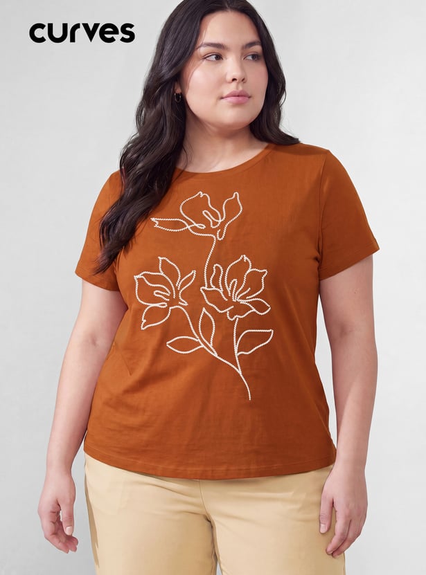 Women Floral Print T-shirt
