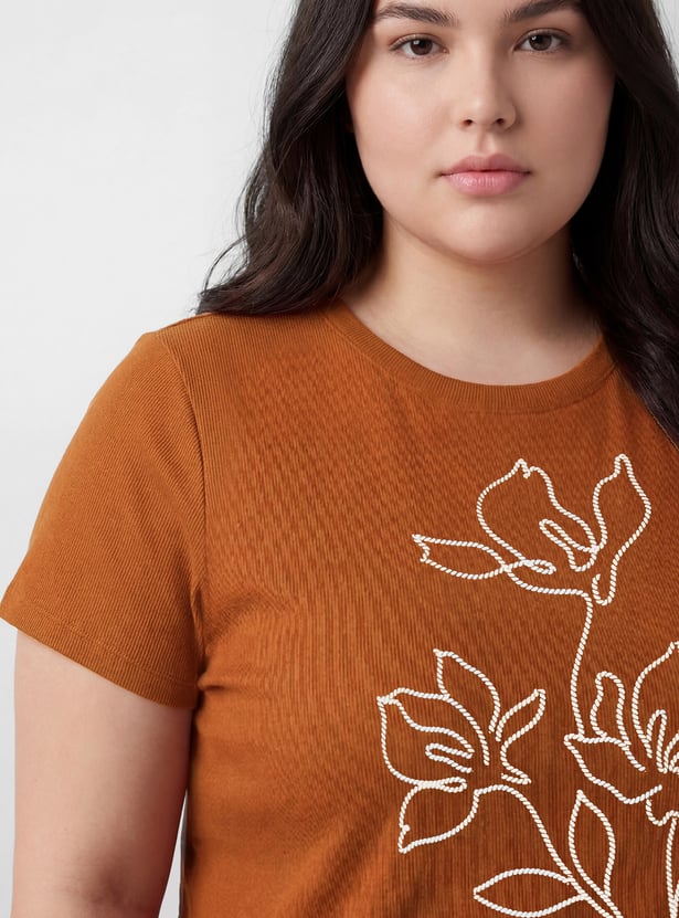 Women Floral Print T-shirt