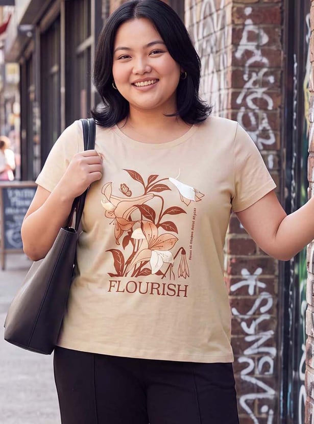 Women Floral Print T-shirt
