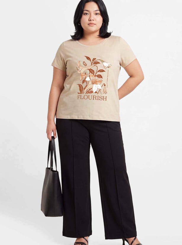 Women Floral Print T-shirt