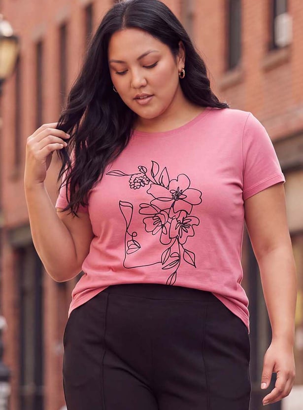 Women Floral Print T-shirt