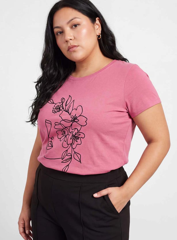 Women Floral Print T-shirt