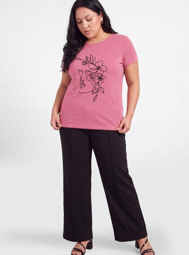 Women Floral Print T-shirt