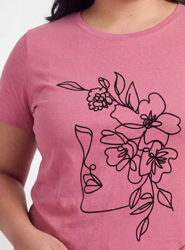 Women Floral Print T-shirt