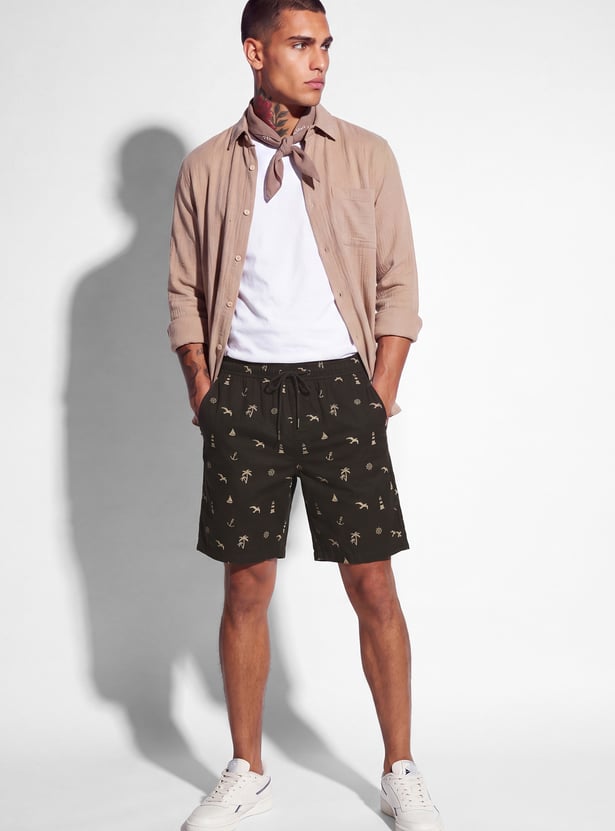 URB_N Men Printed Shorts