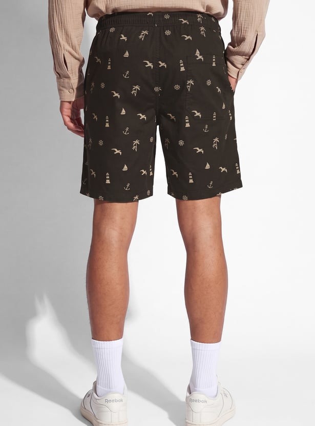 URB_N Men Printed Shorts