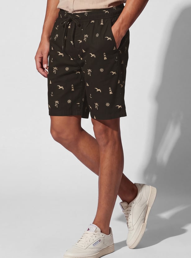 URB_N Men Printed Shorts
