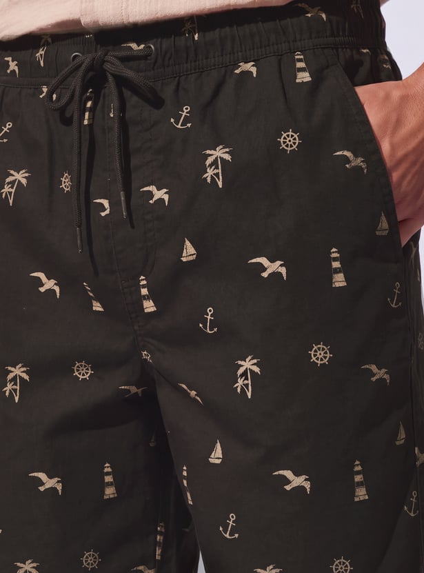 URB_N Men Printed Shorts