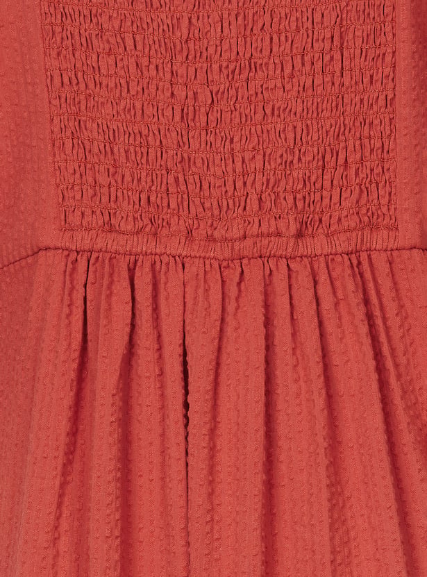 Women Textured Midi Dress