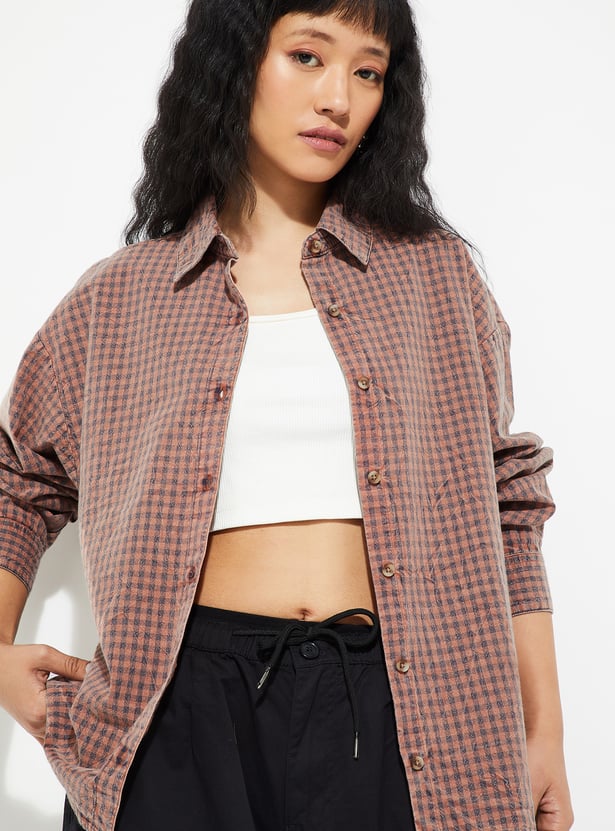 Women Checked Shirt