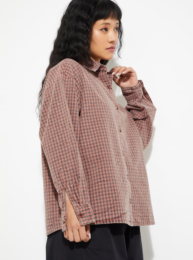 Women Checked Shirt