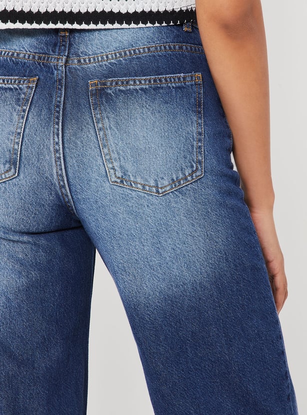 Women Solid High Rise Jeans