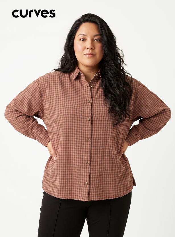 URB_N Women Checked Shirt